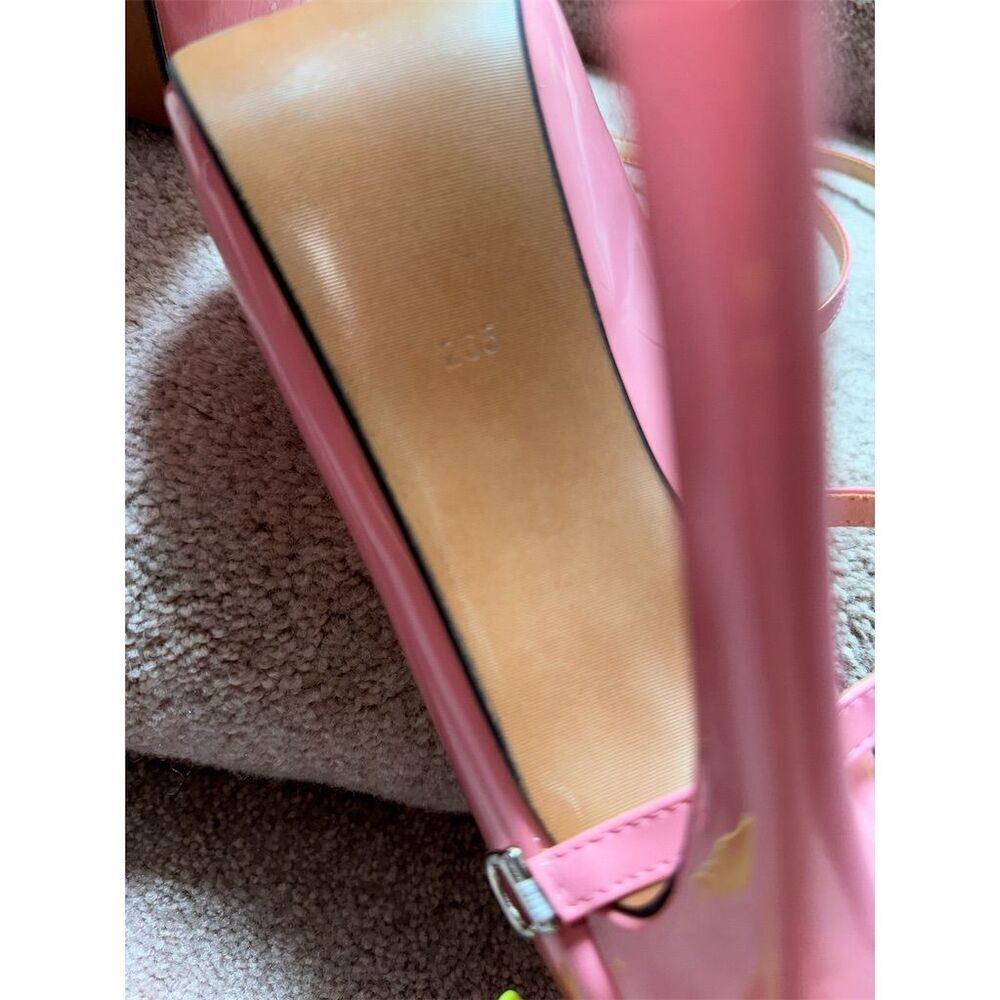 Pink Patent Cross-Strap Platform Heels - Picture 16 of 16